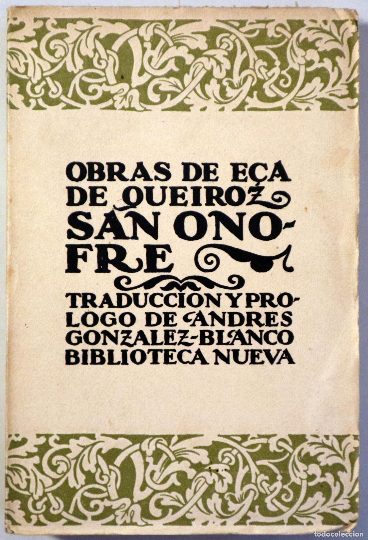 Libros antiguos: QUEIROZ, E&ccedil;a de - SAN ONOFRE - Madrid c. 1920 - Foto 1