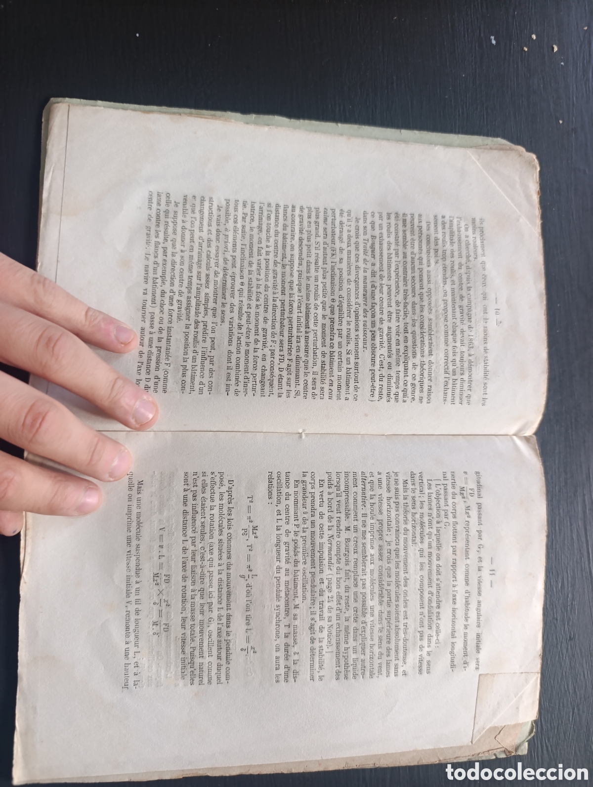 Libros antiguos: CONSID&Eacute;RATIONS SUR LE ROULIS DES BATIMENTS PAR J. KRANTZ - Foto 2