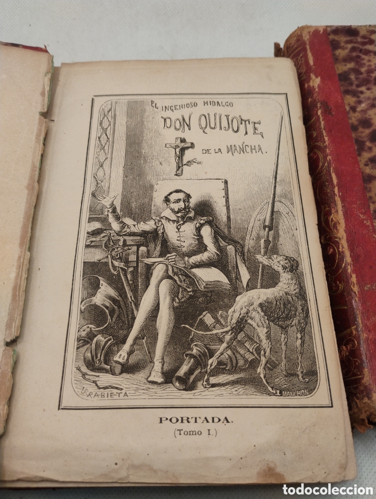 Libros antiguos: Don Quijote de la Mancha, 2 Tomos, 1569 - Foto 4