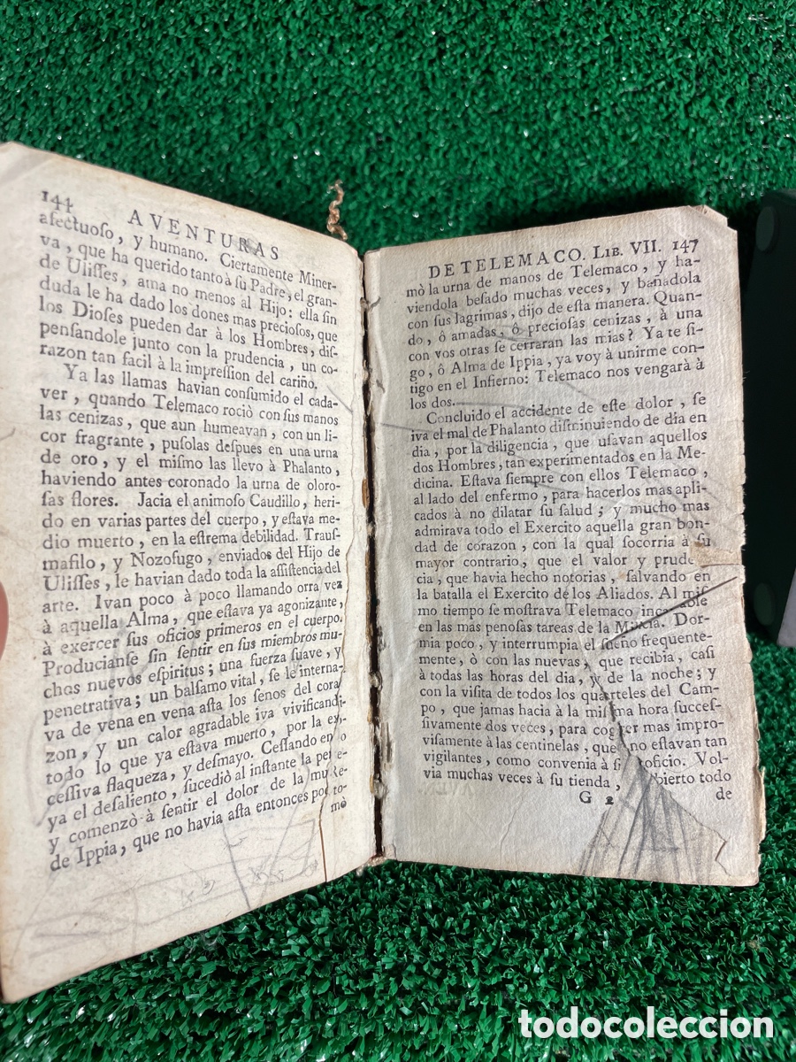 Libros antiguos: Aventuras de Telemaco -1761 - A4 - Foto 7