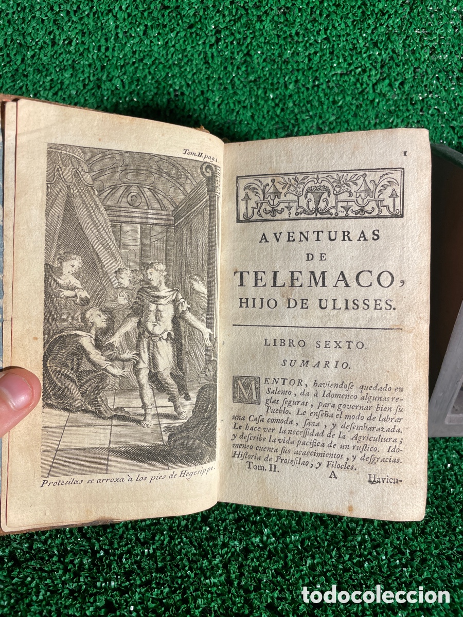 Libros antiguos: Aventuras de Telemaco -1761 - A4 - Foto 1