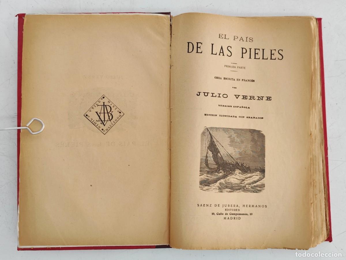 Libros antiguos: Tomo con obras de Julio Verne - Saenz de Jubera. - Foto 1
