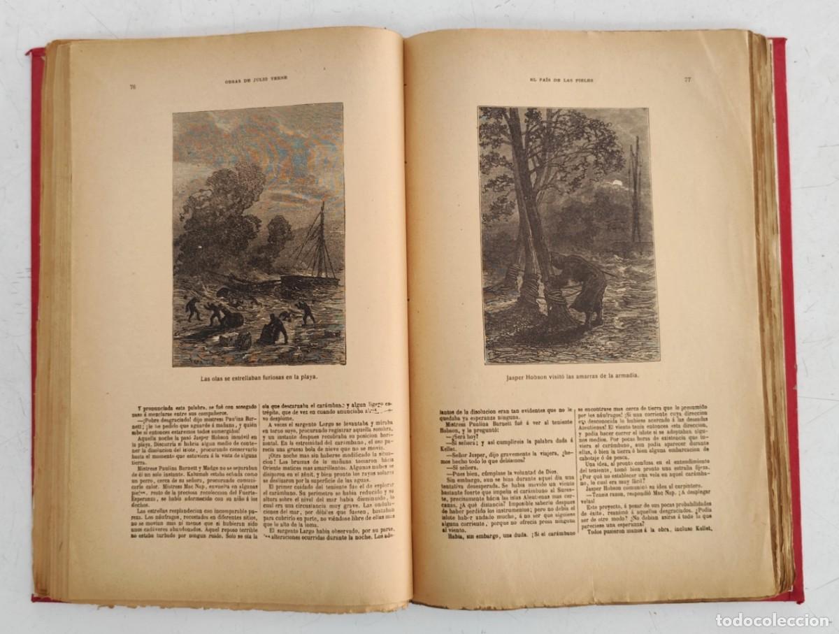 Libros antiguos: Tomo con obras de Julio Verne - Saenz de Jubera. - Foto 2
