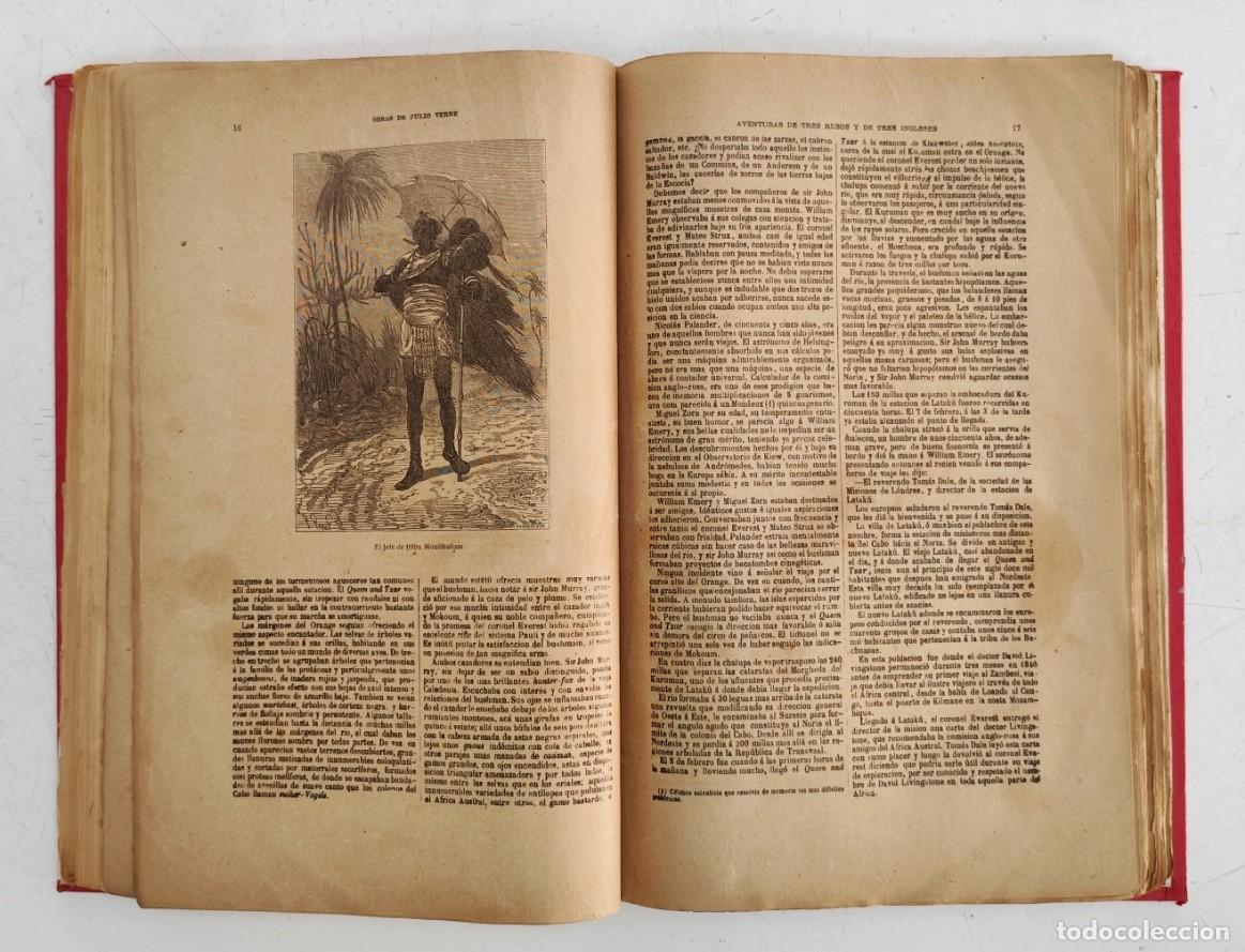 Libros antiguos: Tomo con obras de Julio Verne - Saenz de Jubera. - Foto 4