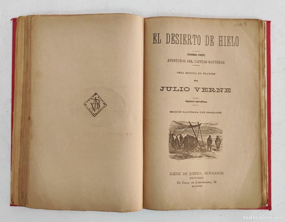 Libros antiguos: Tomo con obras de Julio Verne - Saenz de Jubera. - Foto 5