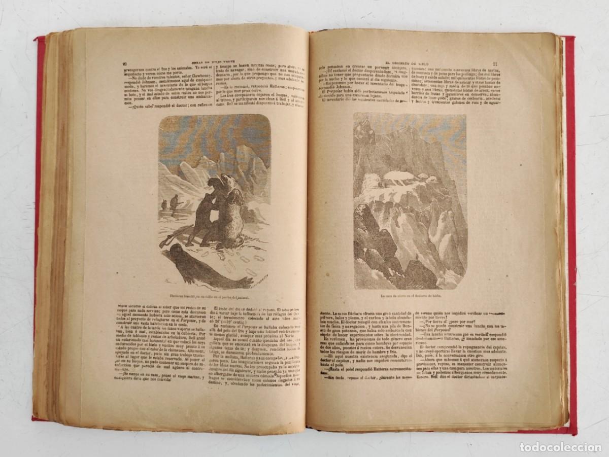 Libros antiguos: Tomo con obras de Julio Verne - Saenz de Jubera. - Foto 6