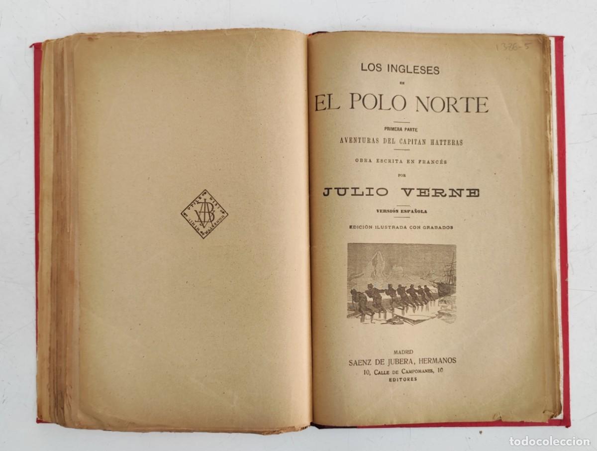 Libros antiguos: Tomo con obras de Julio Verne - Saenz de Jubera. - Foto 7