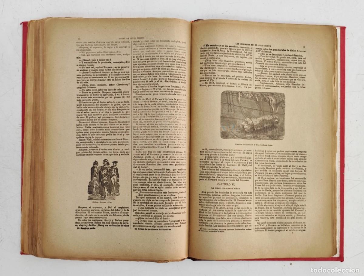 Libros antiguos: Tomo con obras de Julio Verne - Saenz de Jubera. - Foto 8