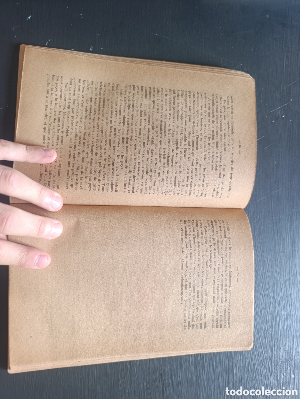 Libros antiguos: COMIT&Eacute; INTERNATIONAL des &Eacute;CHANGES C. I. E. Premi&egrave;re Session Annuelle PARIS 1934 - Foto 2