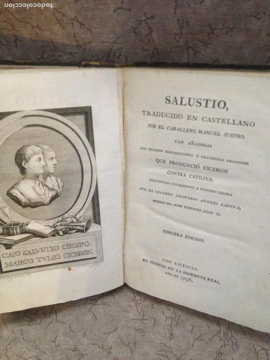 Libros antiguos: SALUSTIO: CICERON CONTRA CATILINA. - Foto 1