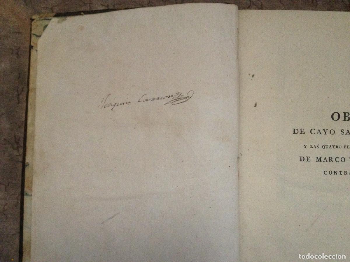Libros antiguos: SALUSTIO: CICERON CONTRA CATILINA. - Foto 3
