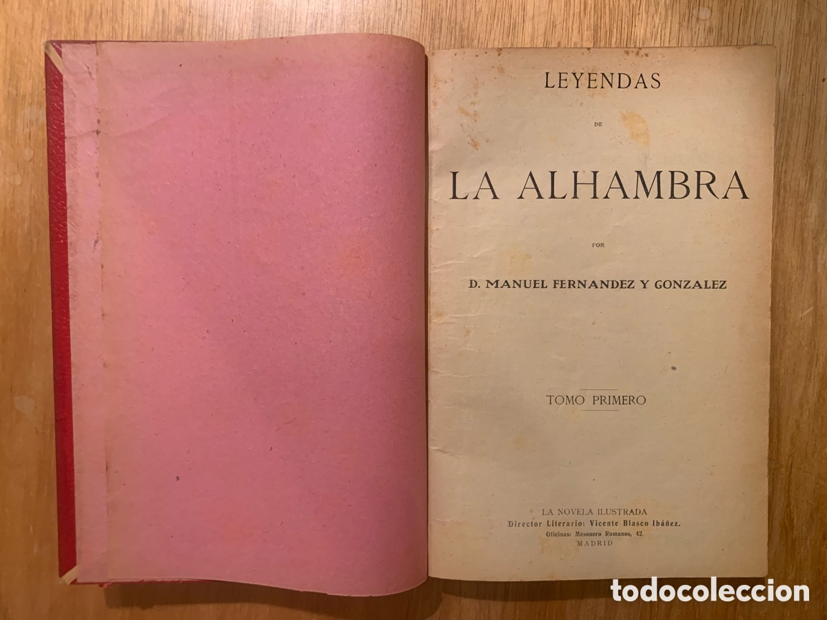 Libros antiguos: Leyendas de la Alhambra - Foto 2