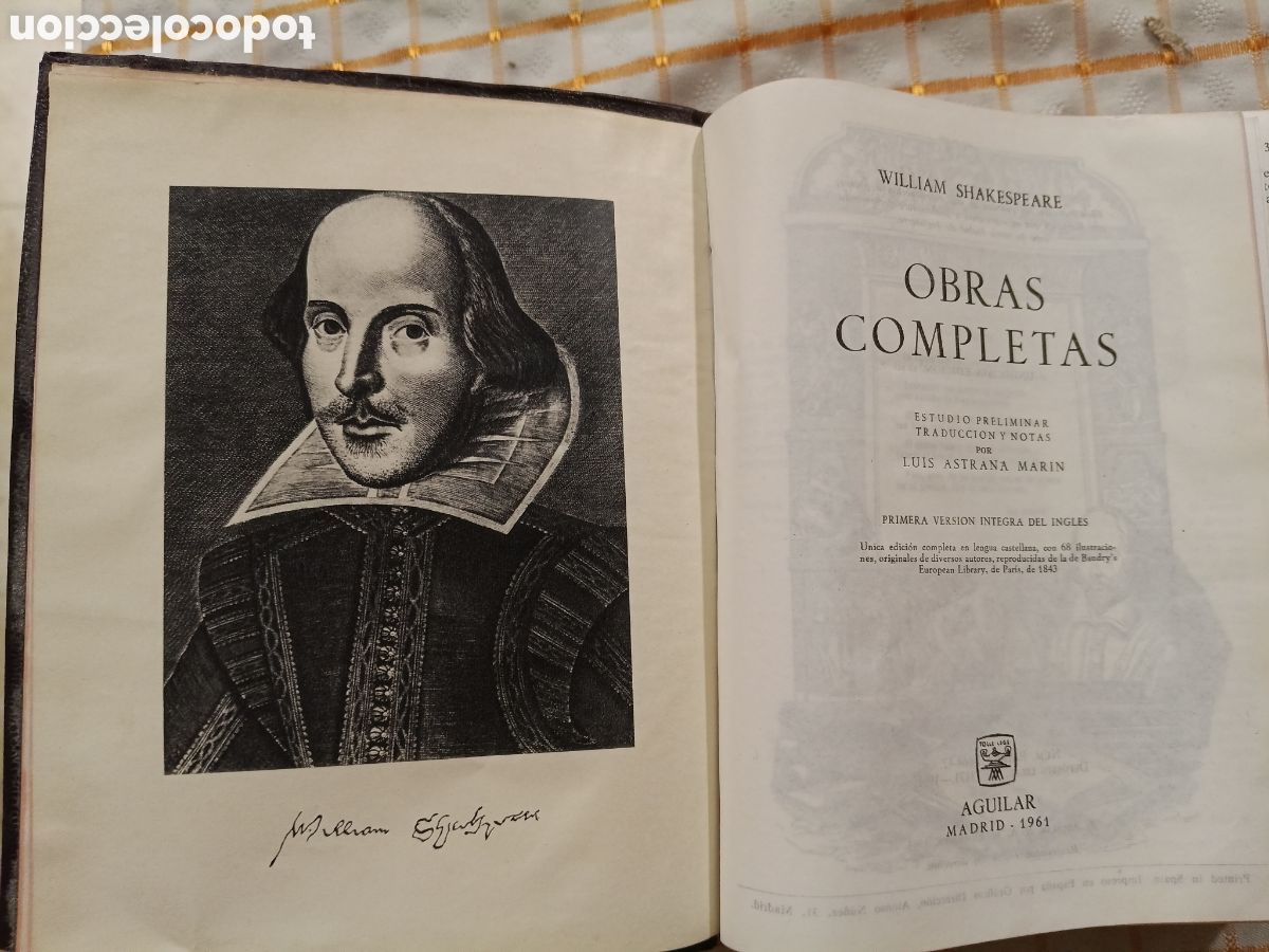 Libros antiguos: William Shakespeare, obras completas, Aguilar. - Foto 3