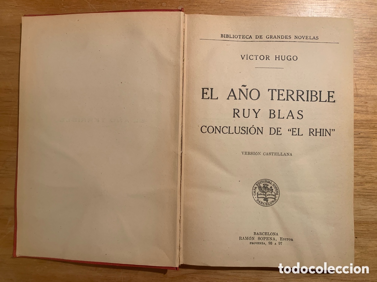 Libros antiguos: El a&ntilde;o terrible. V&iacute;ctor Hugo - Foto 4
