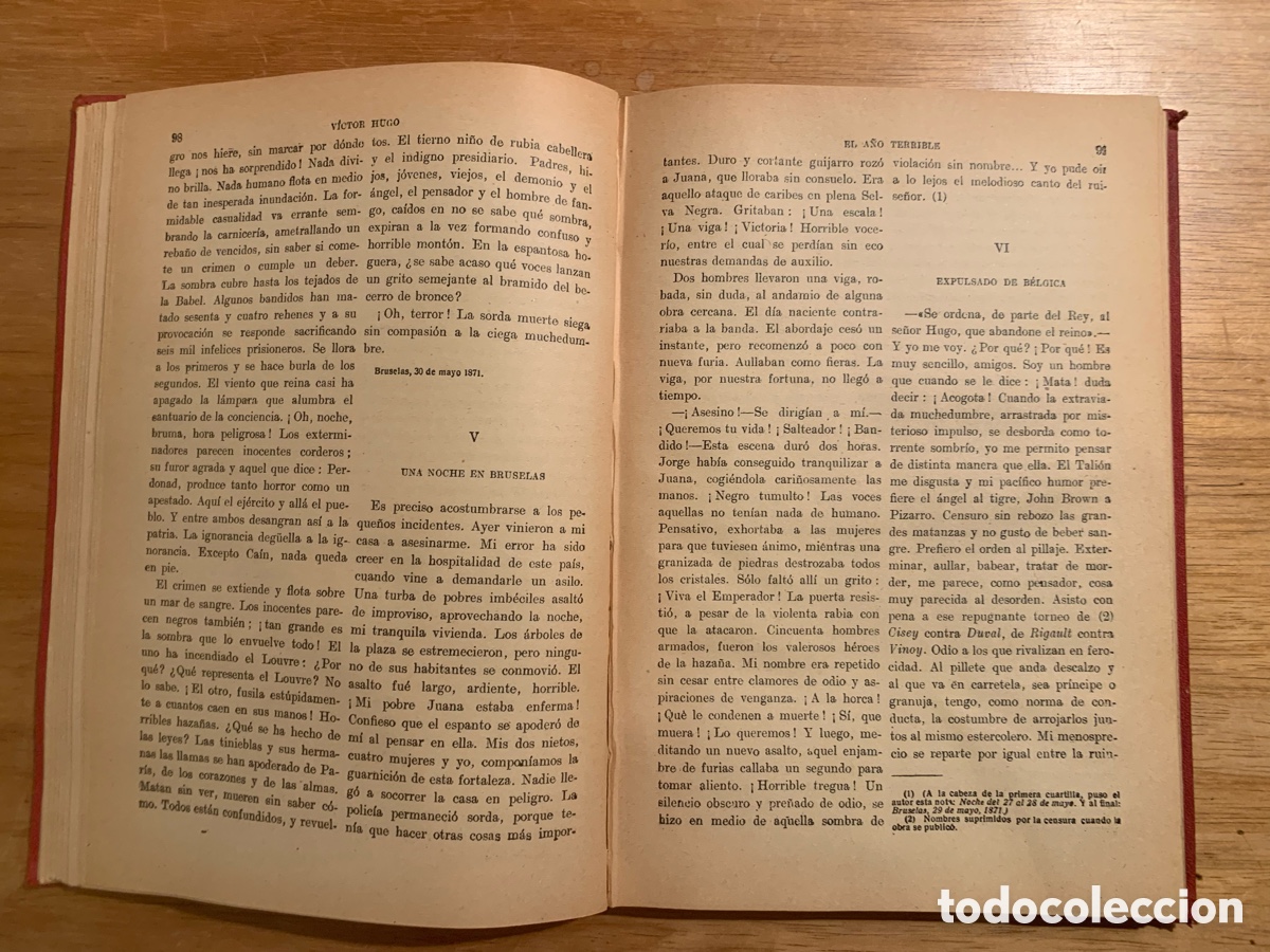 Libros antiguos: El a&ntilde;o terrible. V&iacute;ctor Hugo - Foto 7