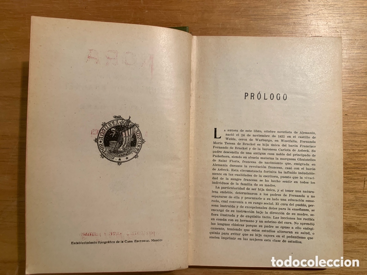 Libros antiguos: Nora. Baronesa de Brackel - Foto 5