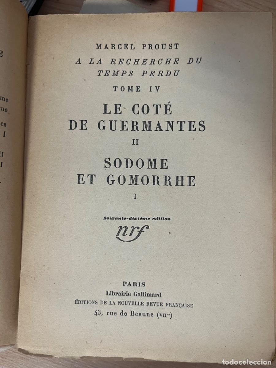 Libros antiguos: Proust, Marcel.- Le cote de Guermantes ( 2 vols) - Foto 2
