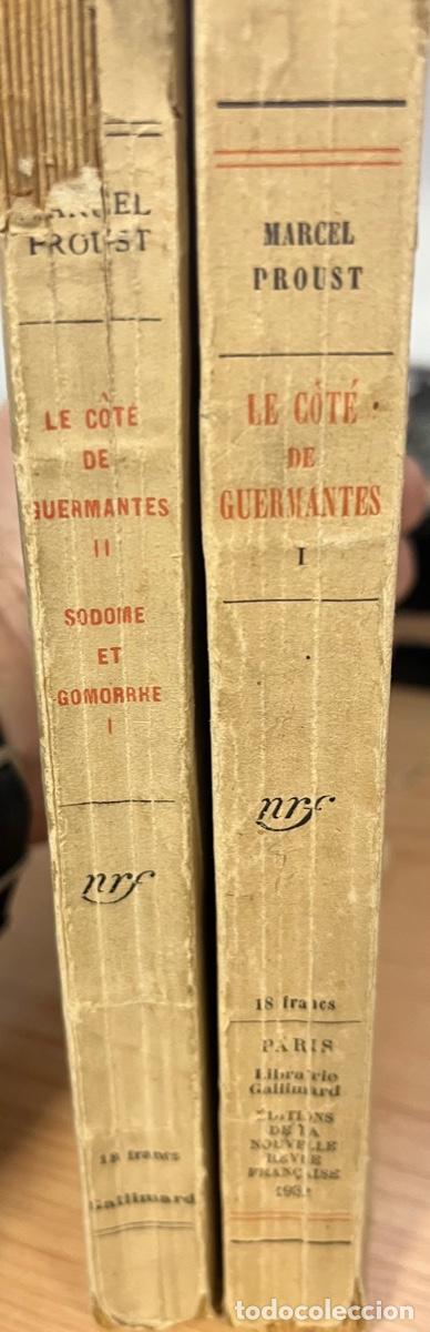 Libros antiguos: Proust, Marcel.- Le cote de Guermantes ( 2 vols) - Foto 4