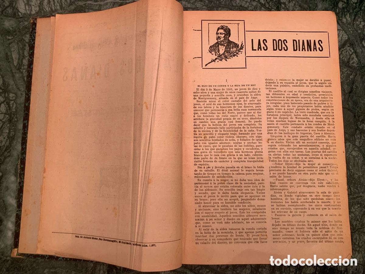 Libros antiguos: La novela ilustrada. Alejandro Dumas - Foto 4