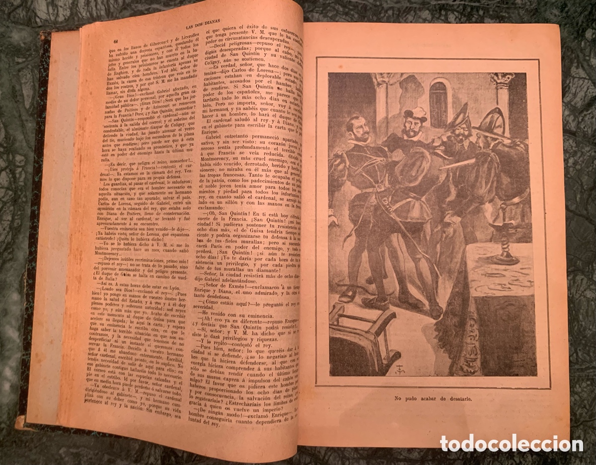 Libros antiguos: La novela ilustrada. Alejandro Dumas - Foto 5