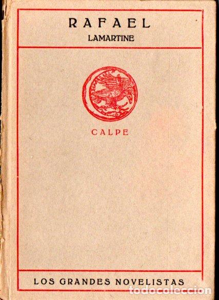 Libros antiguos: LAMARTINE : RAFAEL (CALPE, 1920) - Foto 1