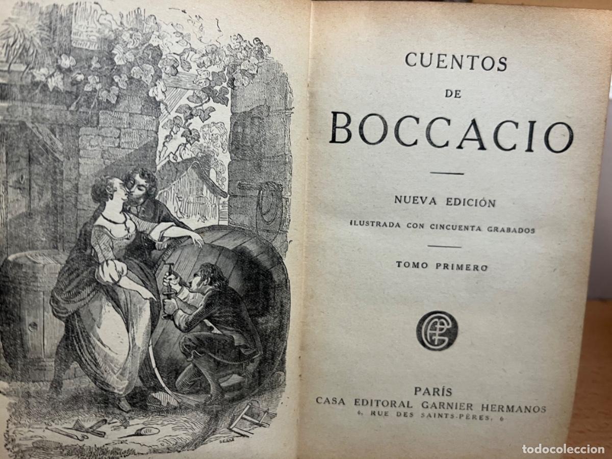 Libros antiguos: Boccacio.- Cuentos ( tomo I) - Foto 1