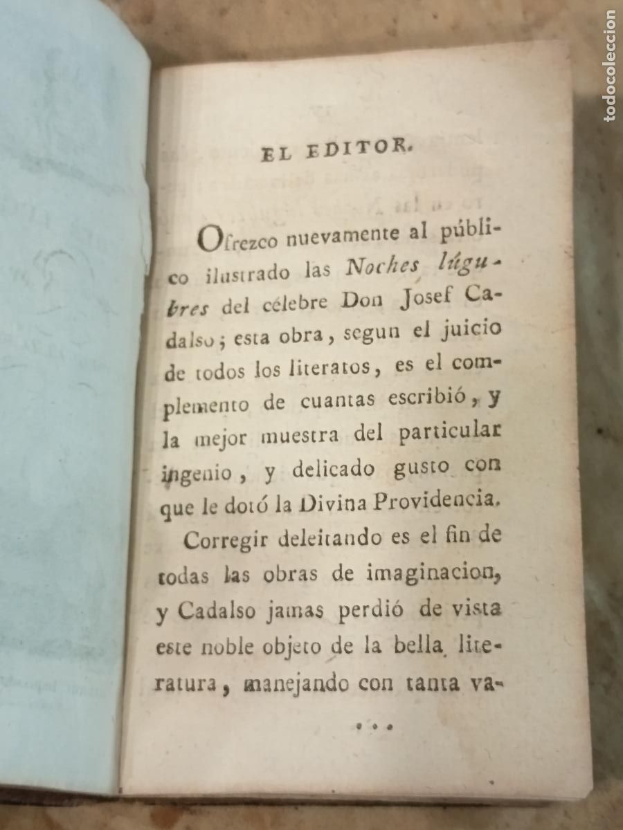 Libros antiguos: 1815 - JOS&Eacute; CADALSO. Noches l&uacute;gubres - Foto 5