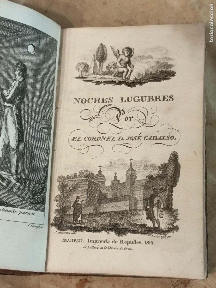 Libros antiguos: 1815 - JOS&Eacute; CADALSO. Noches l&uacute;gubres - Foto 1