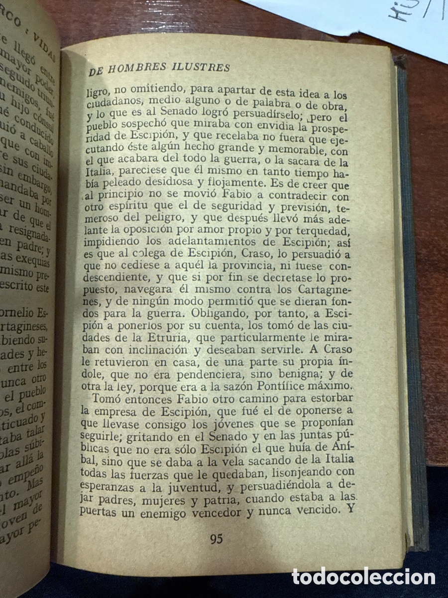 Libros antiguos: PLUTARCO. Vidas de hombres ilustres - Foto 3