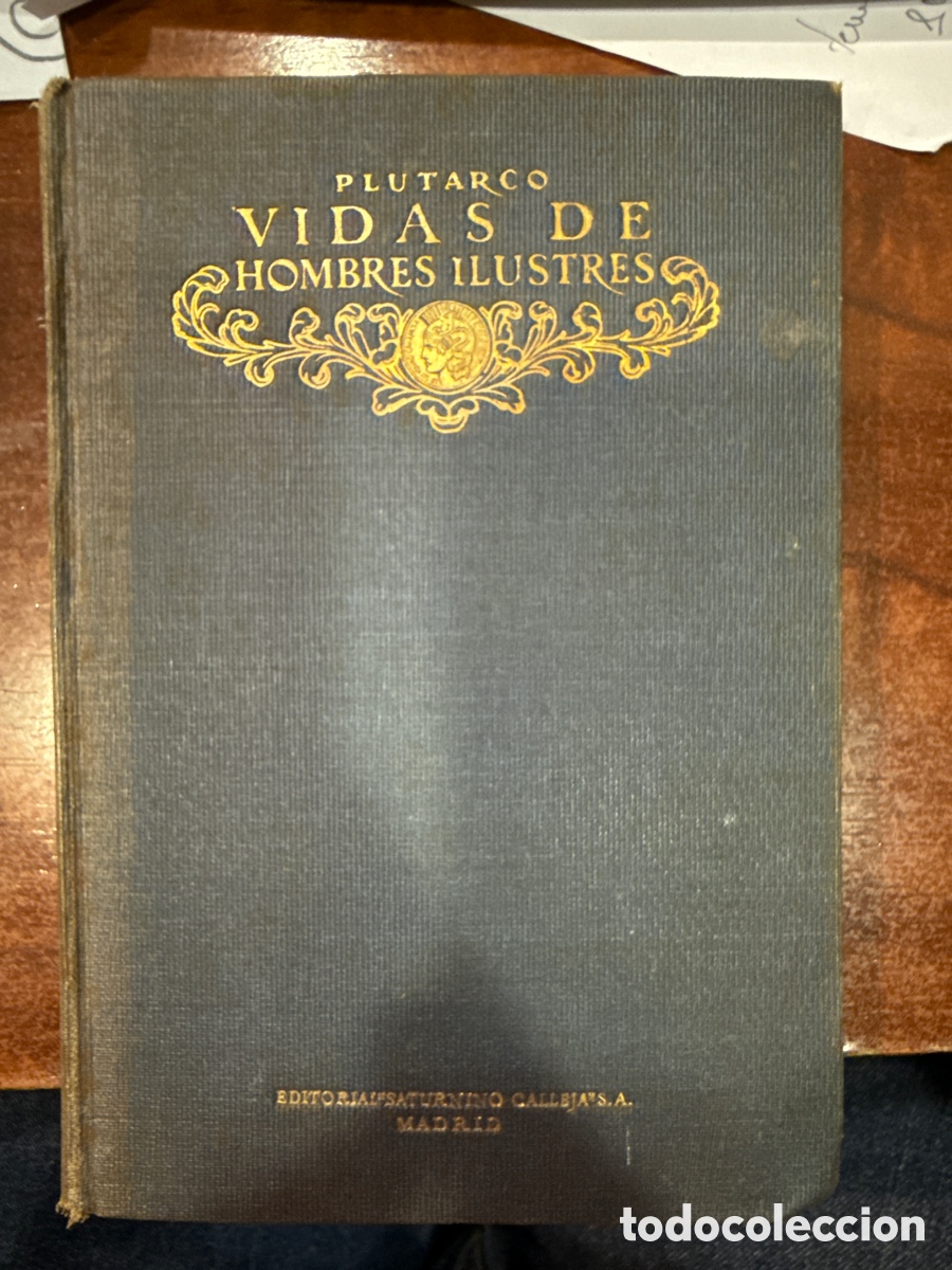 Libros antiguos: PLUTARCO. Vidas de hombres ilustres - Foto 1