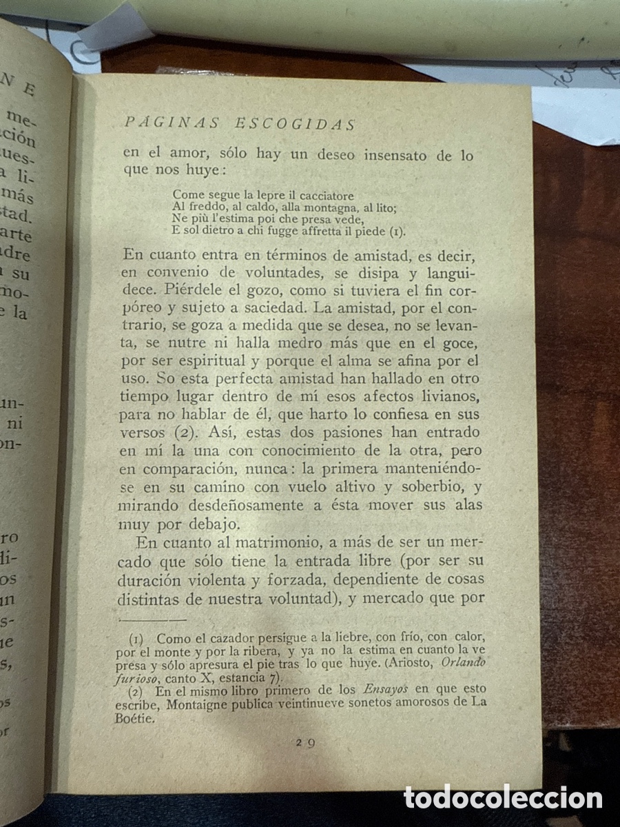 Libros antiguos: MONTAIGNE. P&aacute;ginas escogidas - Foto 3