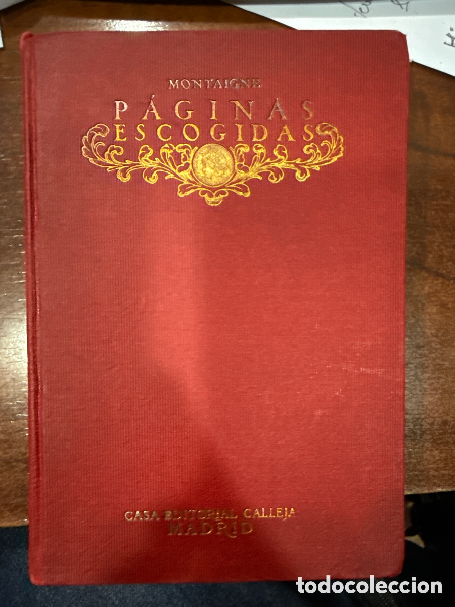Libros antiguos: MONTAIGNE. P&aacute;ginas escogidas - Foto 1
