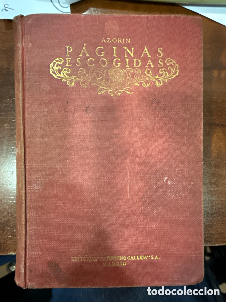 Libros antiguos: AZOR&Iacute;N. P&aacute;ginas escogidas - Foto 1