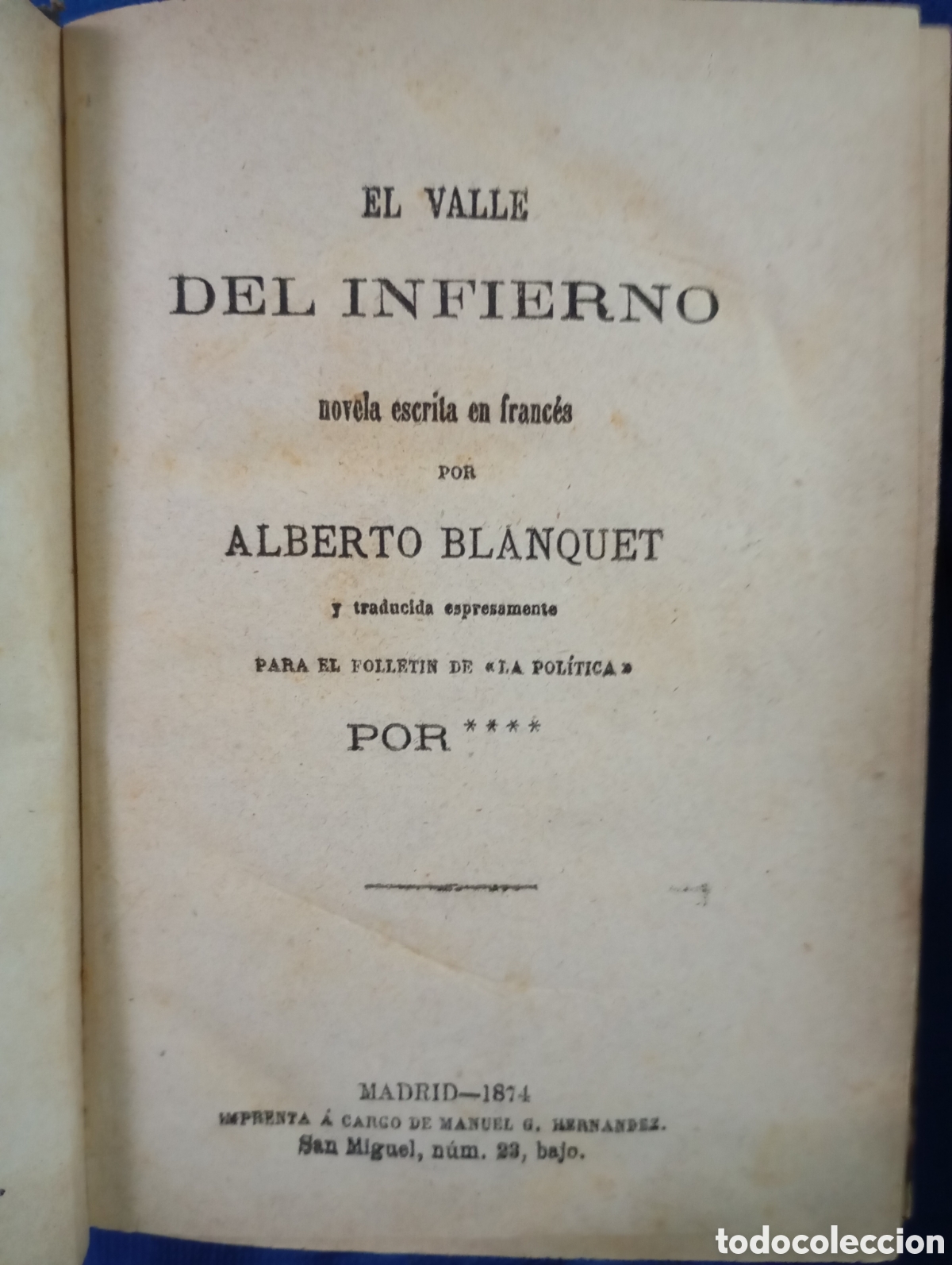 Libros antiguos: El valle del infierno y La mujer del loco - Foto 3