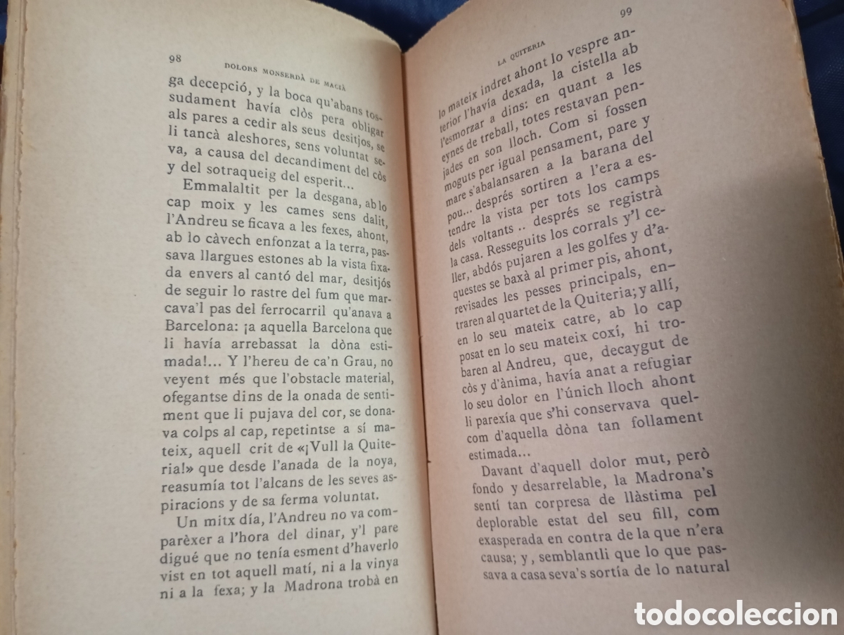 Libros antiguos: Dolors Monserd&agrave; de Maci&agrave;, La Quit&egrave;ria - Foto 3