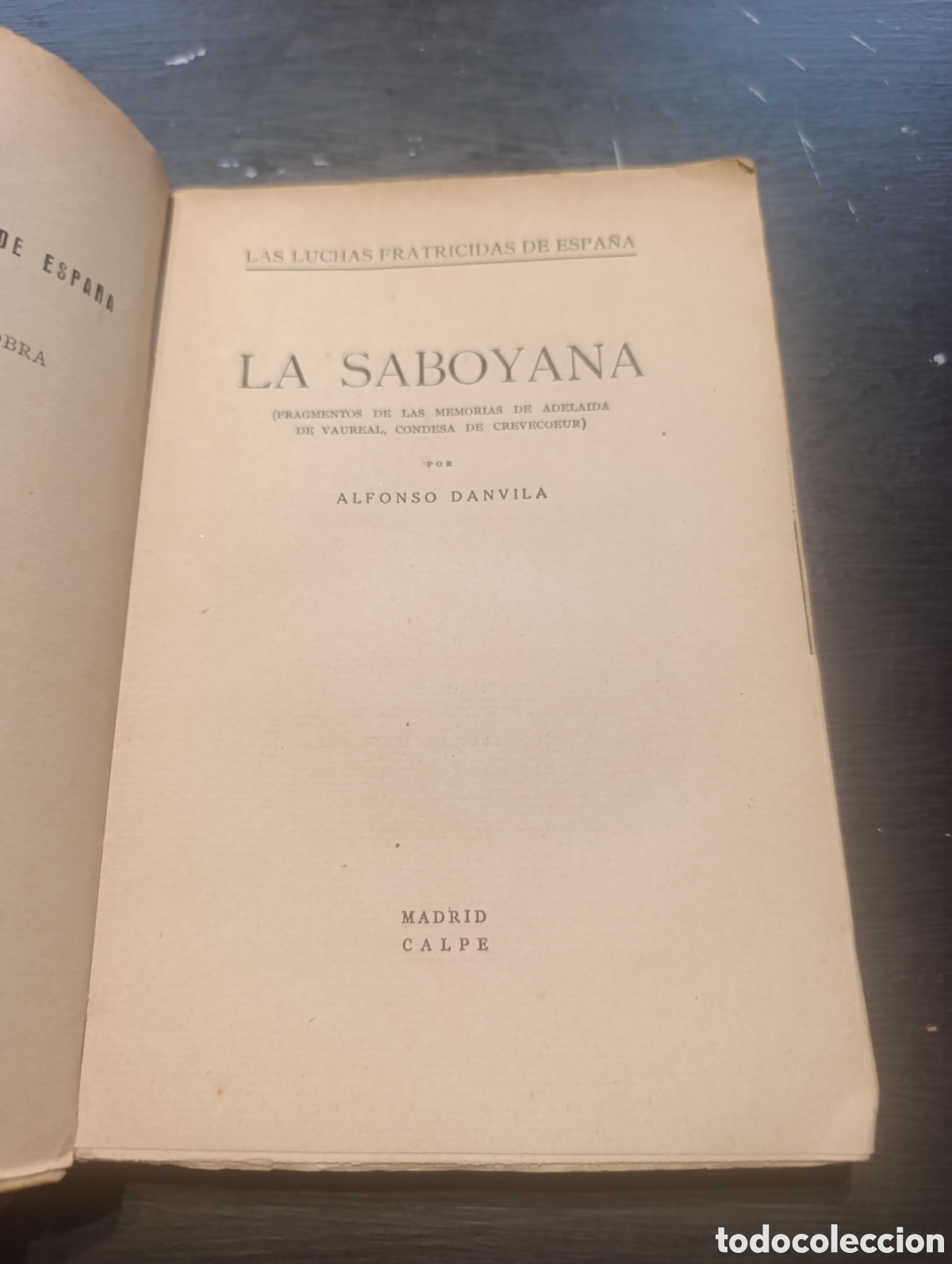 Libros antiguos: LA SABOYANA. ALFONSO DANVILA - Foto 2