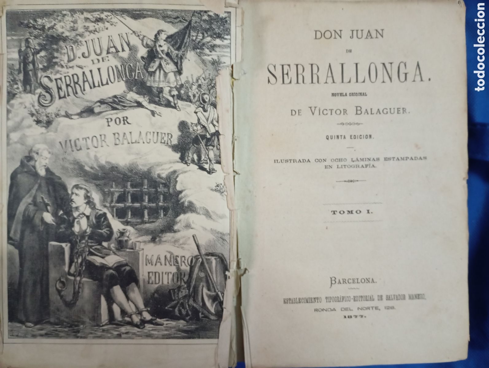 Libros antiguos: Don Juan de Serrallonga - Foto 3