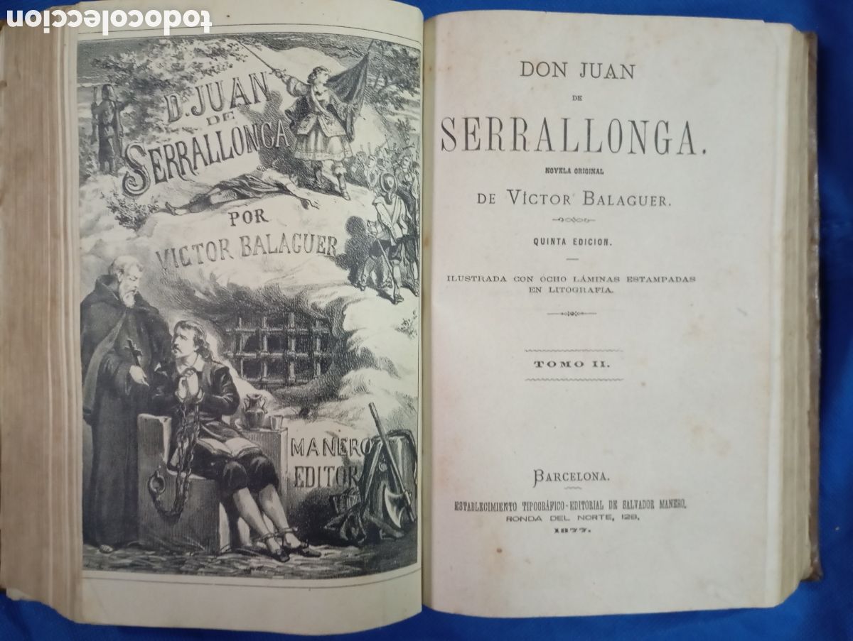 Libros antiguos: Don Juan de Serrallonga - Foto 4