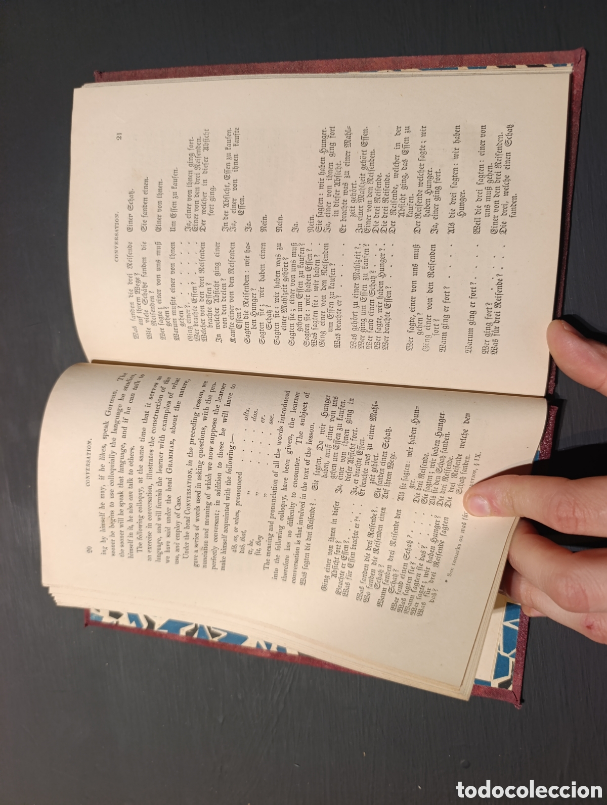 Libros antiguos: COURSE OF LESSONS IN THE GERMAN LANGUAGE. BY &Alpha;. &Eta;. &Mu;&Omicron;&Nu;TEITH, ESQ - Foto 6