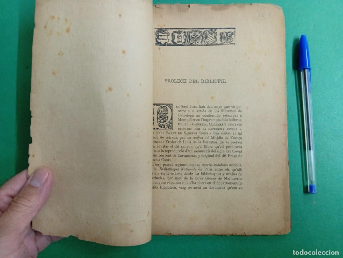 Libros antiguos: Antiguo libro Los Cent Con&ccedil;eyls del Con&ccedil;eyl de Cent. Barcelona 1908. Catal&agrave;. - Foto 2