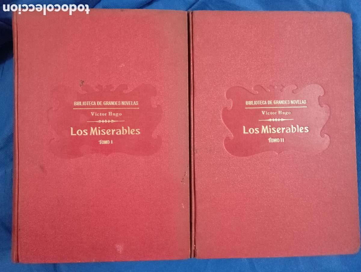 Libros antiguos: V&iacute;ctor Hugo, Los Miserables, 2 tomos - Foto 1