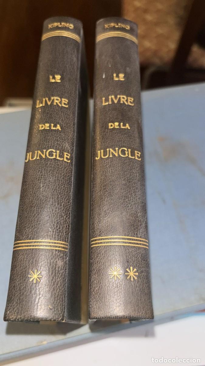 Libros antiguos: Libro antiguo Kipling &rdquo;el libro de la jungla&rdquo; en franc&eacute;s, 2 tomos edici&oacute;n de 1922 - Foto 3