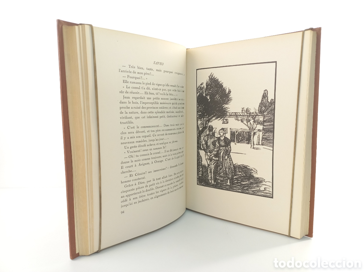 Libros antiguos: Sapho. Alphonse Daudet. Librairie Hachette, 1929. Dethomas. - Foto 7