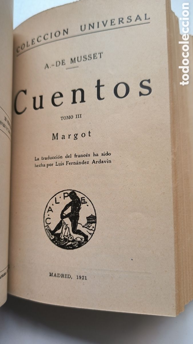 Libros antiguos: Cuentos, A. De Musset, Calpe 1922 - Foto 7