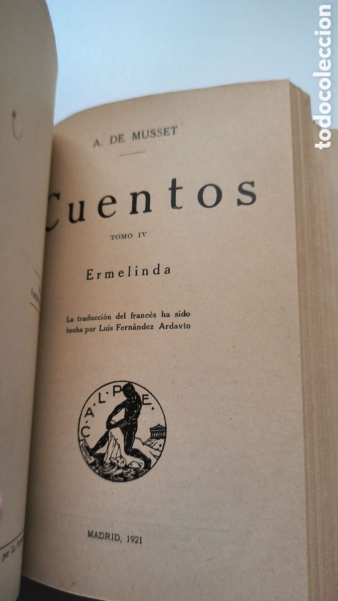 Libros antiguos: Cuentos, A. De Musset, Calpe 1922 - Foto 8