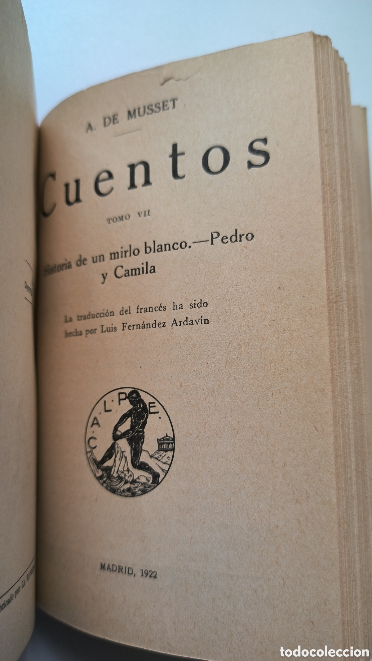 Libros antiguos: Cuentos, A. De Musset, Calpe 1922 - Foto 10