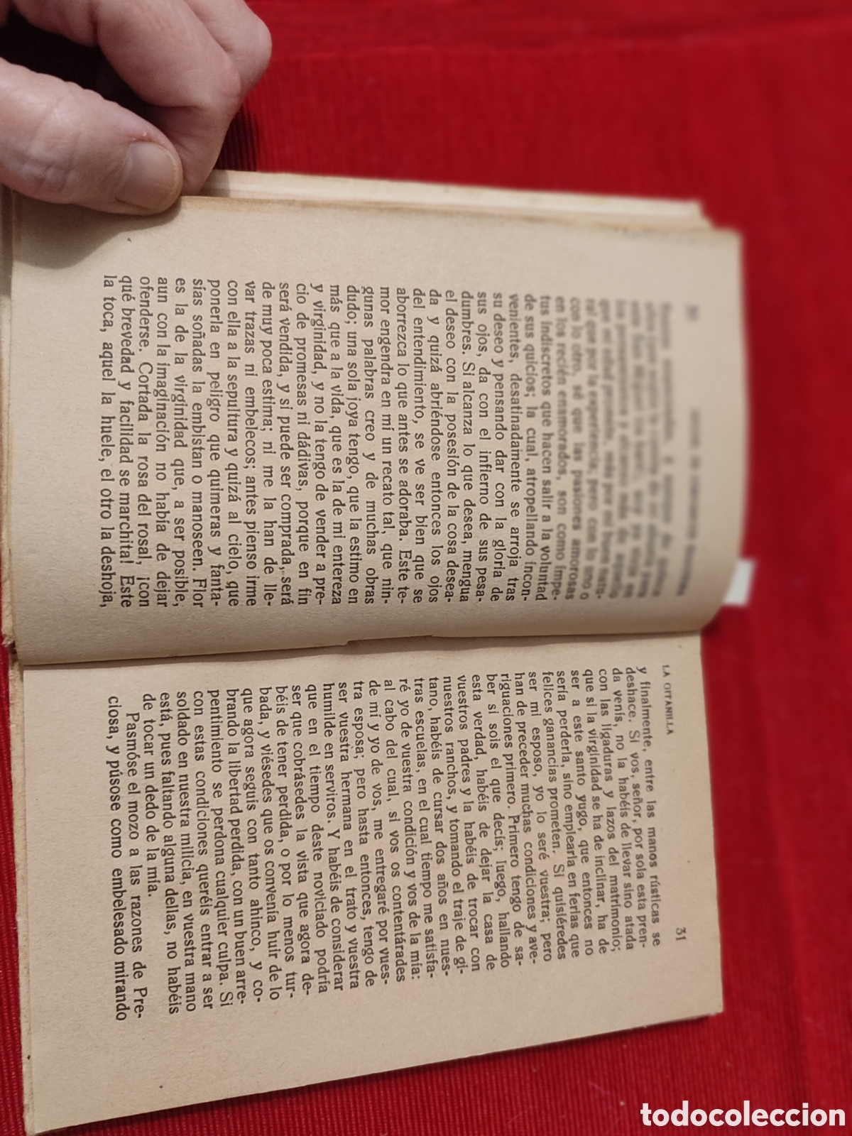 Libros antiguos: Biblioteca de Cultura Popular &rdquo;La gitanilla&rdquo; M. de Cervantes - Foto 4