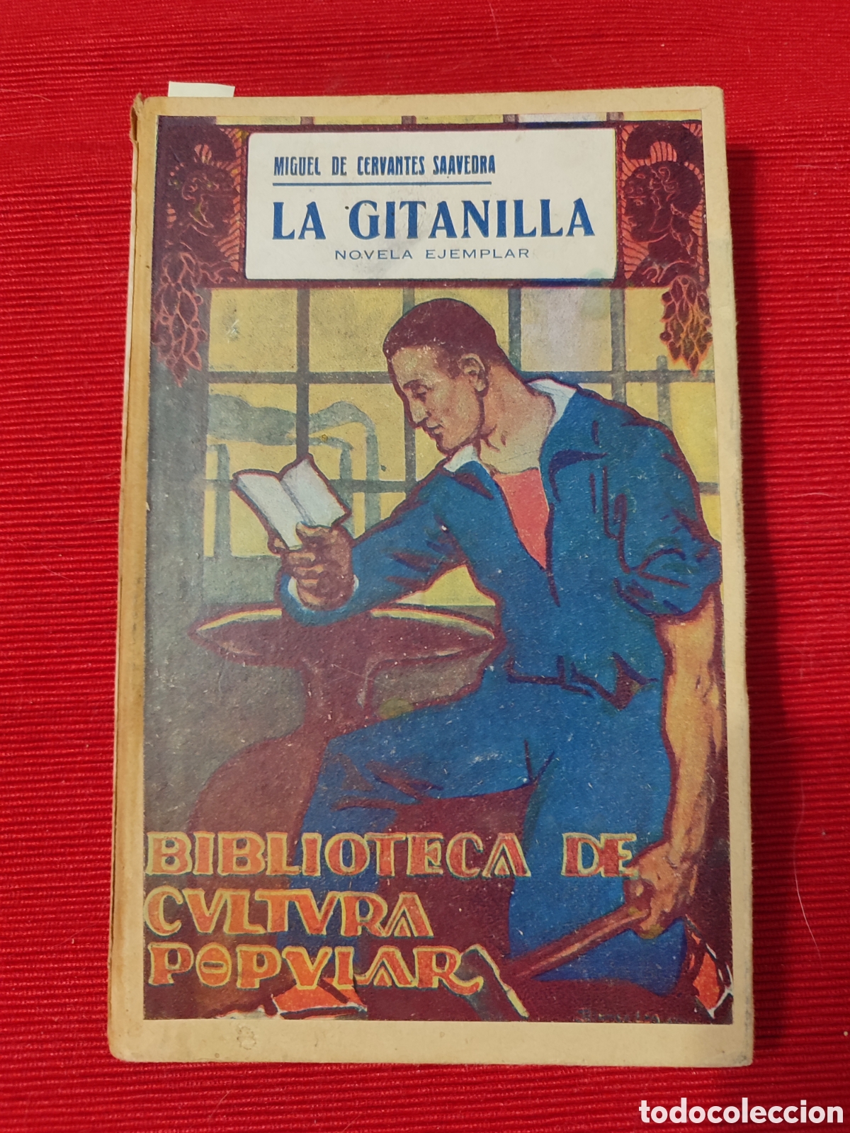 Libros antiguos: Biblioteca de Cultura Popular &rdquo;La gitanilla&rdquo; M. de Cervantes - Foto 1