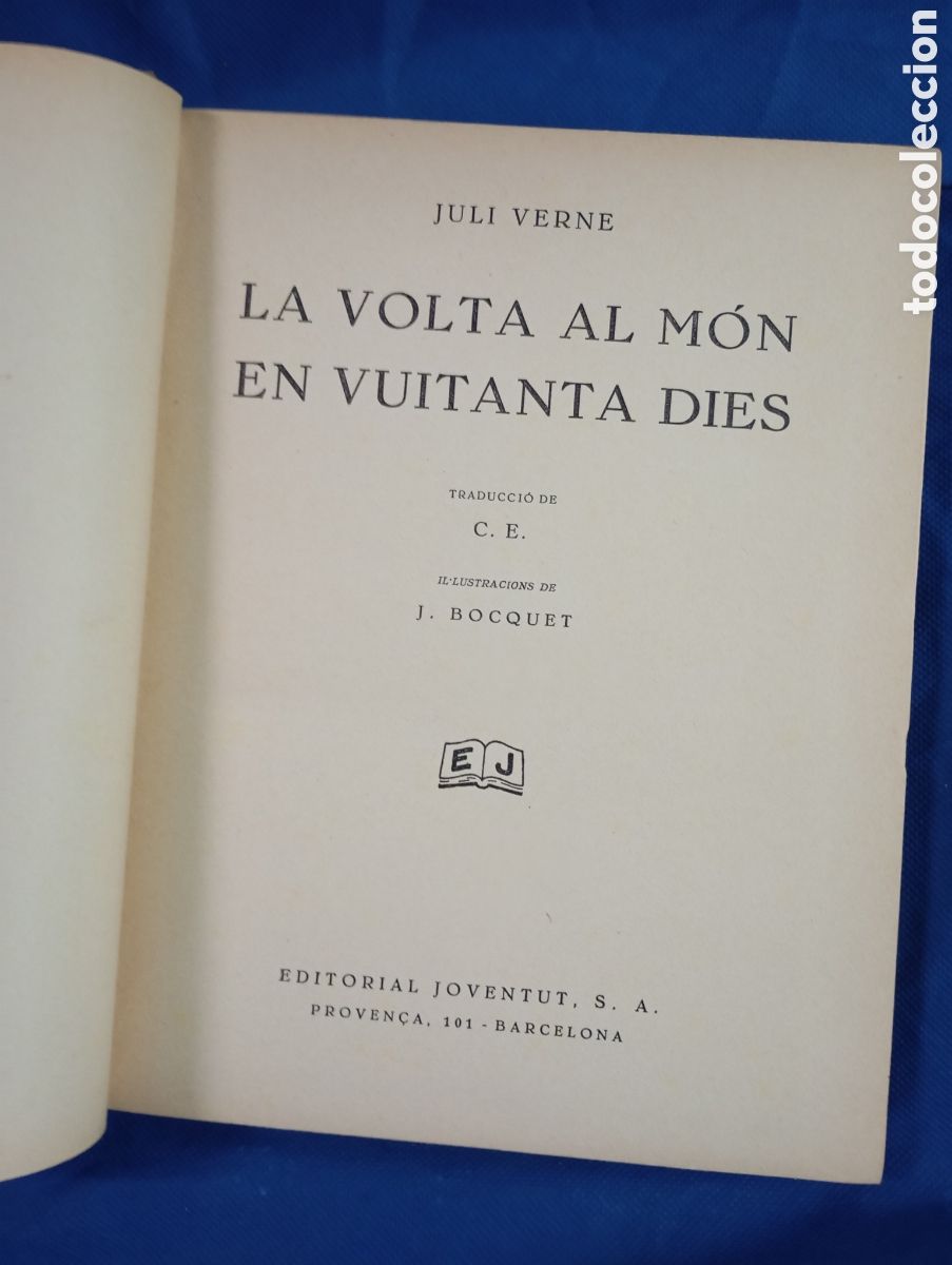 Libros antiguos: La volta al m&oacute;n en vuitanta dies - Foto 4