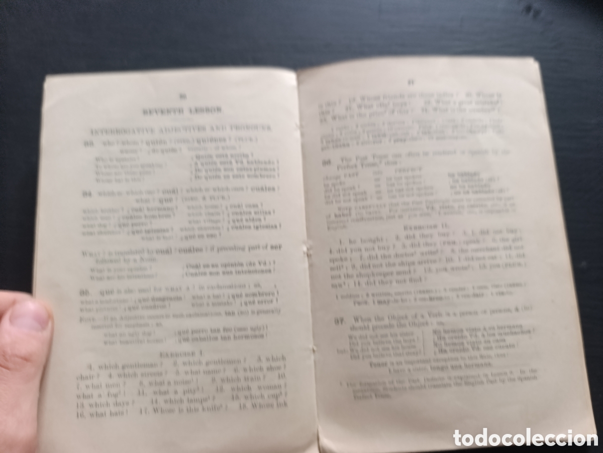 Libros antiguos: HUGOS SPANISH GRAMMAR SIMPLIFIED - Foto 2